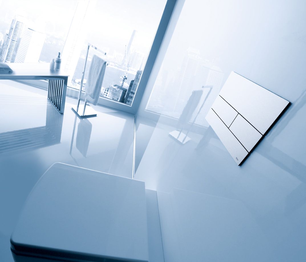 Панель смыва с двумя клавишами TECE TECEsquare II 9240838 Позолоченный сатин