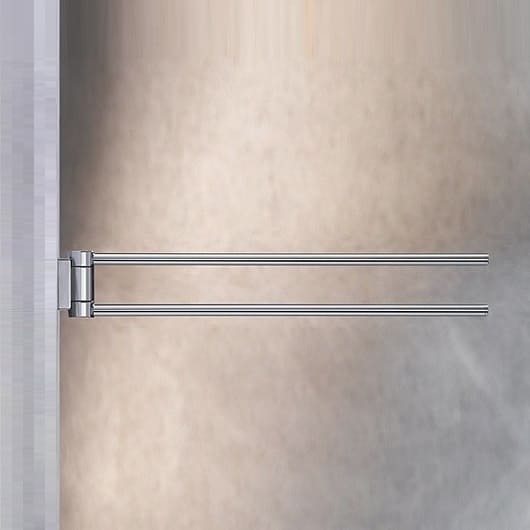 Полотенцедержатель двойной, поворотный Keuco Plan 14919 170000 алюминий анодированный,  хром 30 см