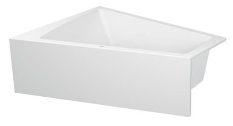 Акриловая ванна Duravit Paiova 700266000000000 1700 х 1300 c наклоном для спины слева, со встроенной акриловой фронтальной панелью и опорной рамой, угловая, белая