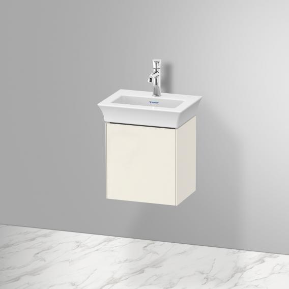 Тумба подвесная левая DURAVIT White Tulip WT4240LH4H4 298 мм х 384 мм, с одной дверцей, скандинавский белый глянцевый
