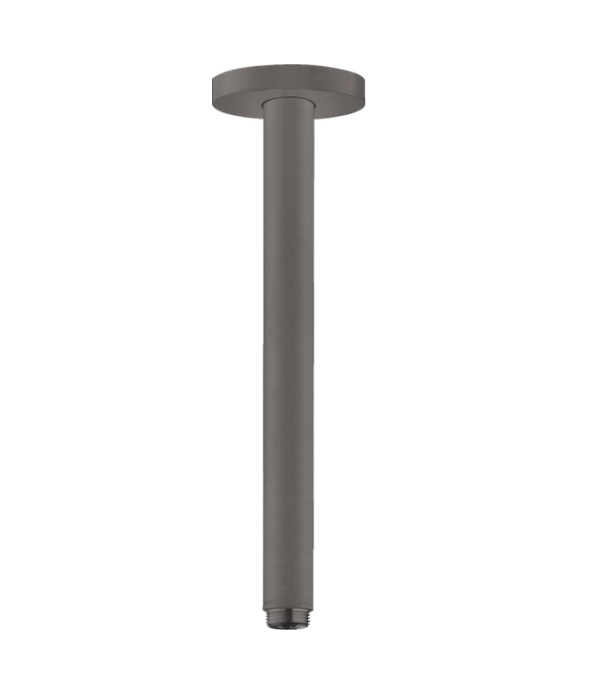 Потолочный держатель для верхнего душа HANSGROHE 27389340 300 мм, цвет Чёрный шлифованный хром