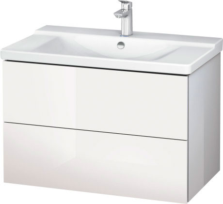 Тумба подвесная под раковину Duravit L-Cube LC624702222 белый глянцевый