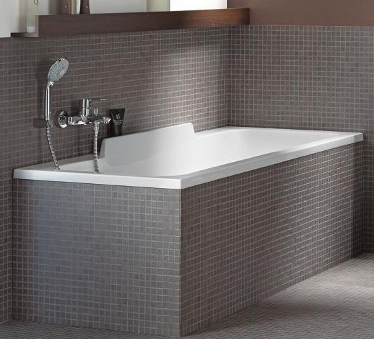 Акриловая ванна Duravit DuraStyle 700295000000000 1700 х 700 c наклоном для спины справа, встраиваемая или с панелями, белая