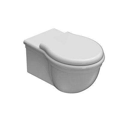 Сиденье для унитаза GLOBO PAESTUM PA029BI 445 мм х 380 мм, съёмное, с Soft-Close, белый глянцевый/хром