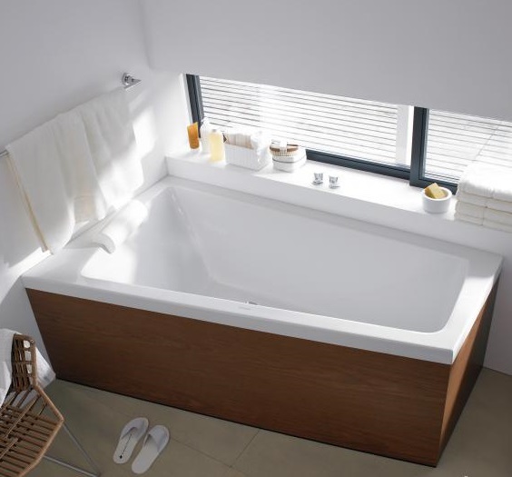 Акриловая ванна Duravit Paiova 700216000000000 1800 х 1400 c наклоном для спины слева, встраиваемая, угловая, белая