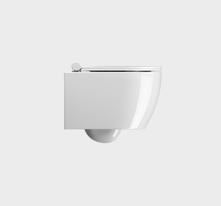 Унитаз подвесной GSI PURA 8802FR211 460 мм х 350 мм, Swirlflush, с крепежом, белый глянцевый