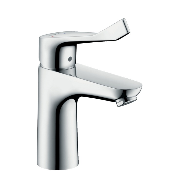 Однорычажный смеситель для раковины HANSGROHE Focus 31915000 с длинной рукояткой, с EcoSmart, цвет Хром