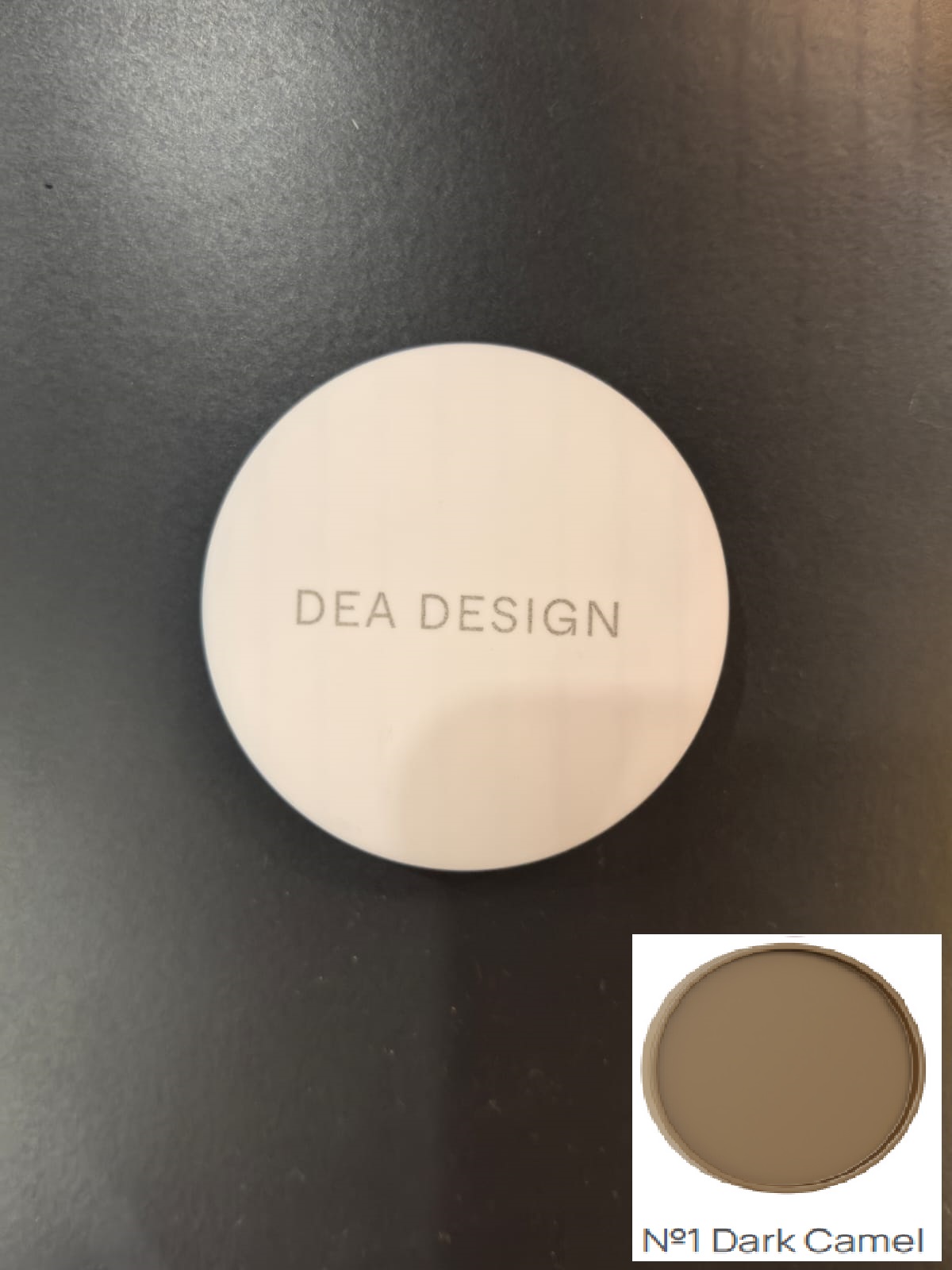 Крышка донного клапана для раковины DEA DESIGN  DD4230 1  из искусственного камня Solid Suface, цвет Dark Camel №1