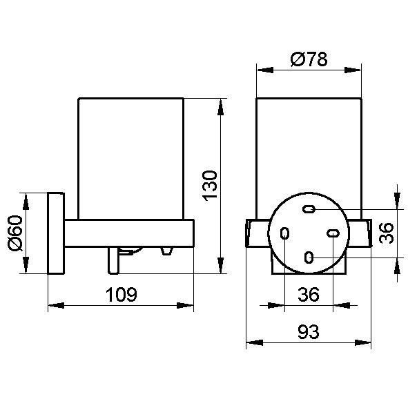 Дозатор жидкого мыла Keuco Edition 90 19052 019000 хром