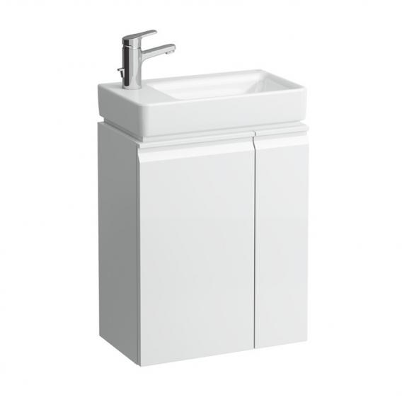 Тумба  асимметричная Laufen  Pro S  4.8300.1.095.475.1 для раковины Pro S  8.1595.5, дверца слева, полки справа, белый глянцевый
