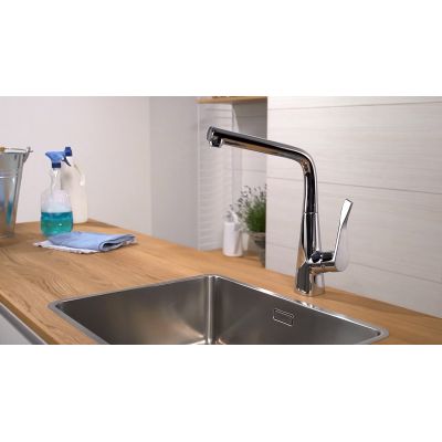 Смеситель Hansgrohe Metris 14822000 для кухонной мойки