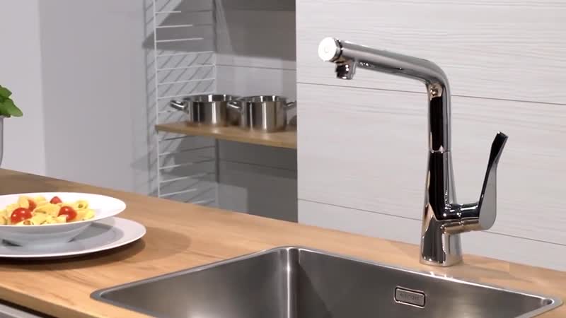 Смеситель для кухни Hansgrohe Metris Select 14847000 Хром