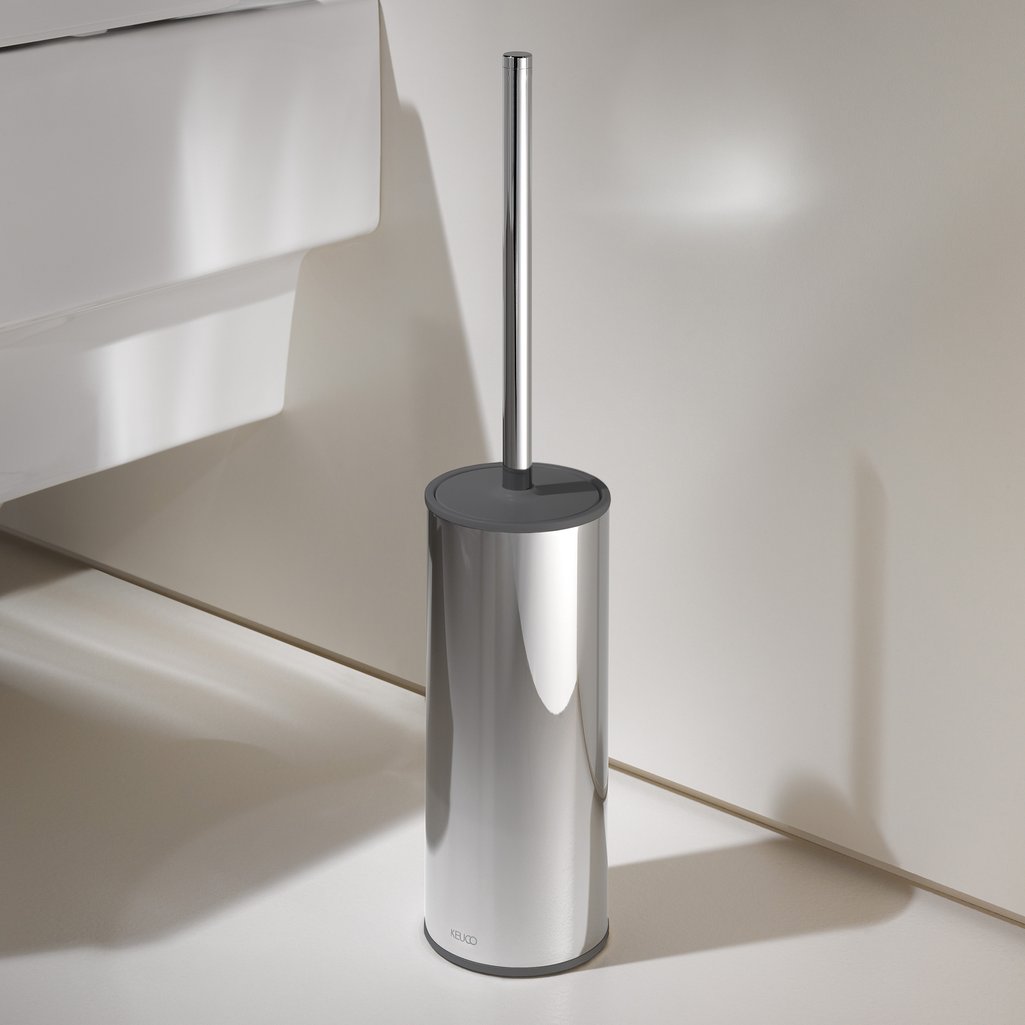 Ершик для туалета напольный Keuco Collection Moll 04969 010101 черный, хром