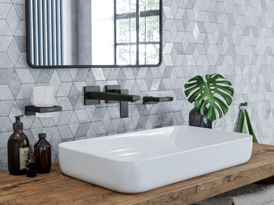 Крючок HANSGROHE AddStoris 41742340 Шлифованный чёрный хром