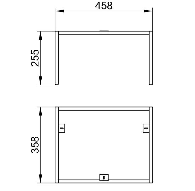 Напольные ножки Keuco Plan 32998 140007 лак трюфель матовый