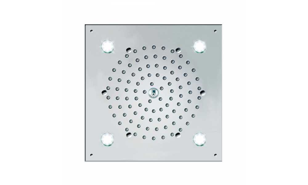 Верхний душ Bossini Cube Flat Light I00723 Хром c LED подсветкой