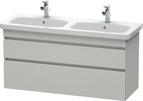 Тумба подвесная под двойную раковину Duravit DuraStyle DS649800707 бетонно-серый