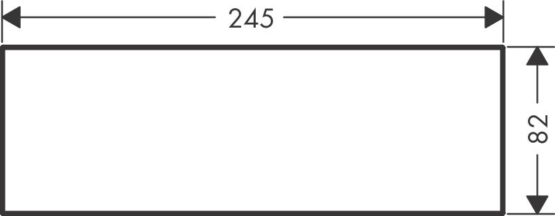 Панель для смесителя 24,5 см AXOR MyEdition 47910000 Белый мрамор