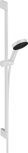 Душевой набор Hansgrohe Pulsify Select S 24171700 105 3jet Relaxation EcoSmart, со штангой 900 мм, матовый белый