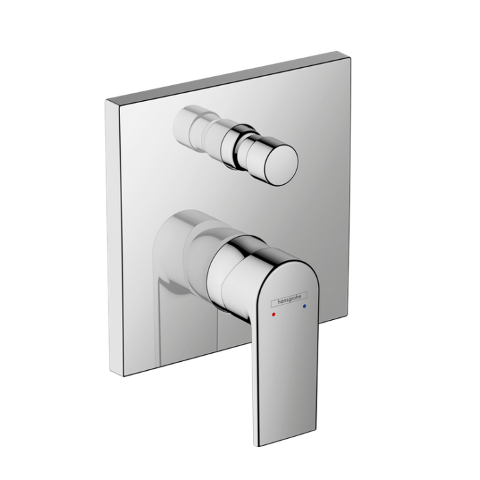 Смеситель для ванны квадратной формы скрытого монтажа HANSGROHE VERNIS BLEND 71468000 цвет Хром