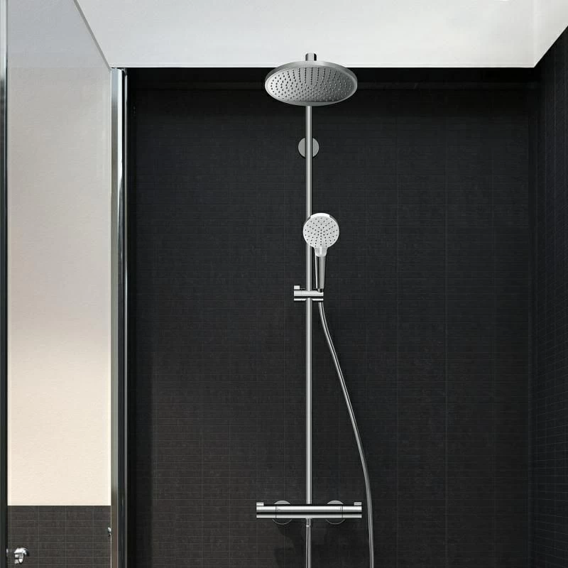 Душевой комплект Hansgrohe Raindance Select Showerpipe 240 27115000 с термостатом хром