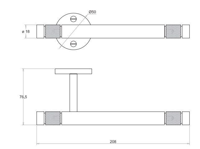 Держатель для туалетной бумаги OFFICINA 01 127 7503 0800 Чёрный матовый