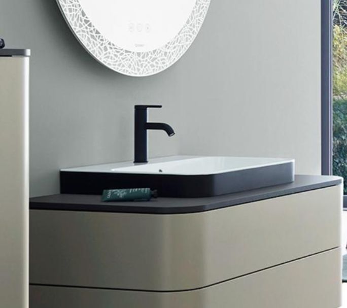 Раковина встраиваемая сверху Duravit Happy D.2 2360600000 600 мм х 460 мм, с переливом, с креплением, белая