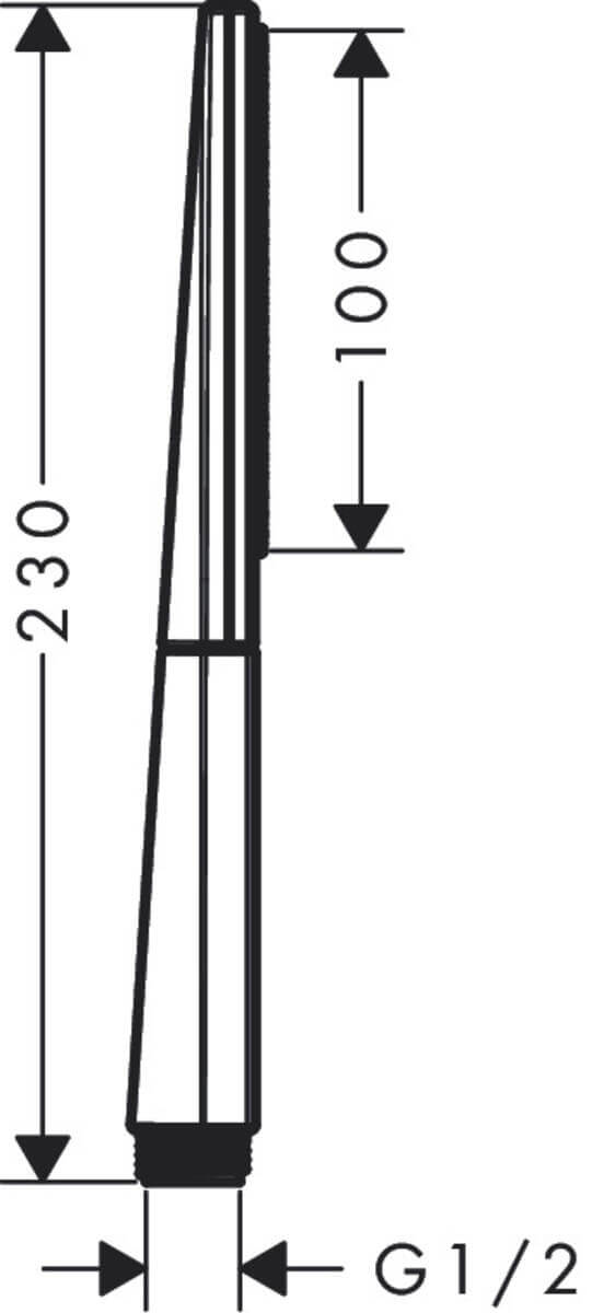 Ручной душ-палочка Hansgrohe Rainfinity 100 1jet 26866000 хром
