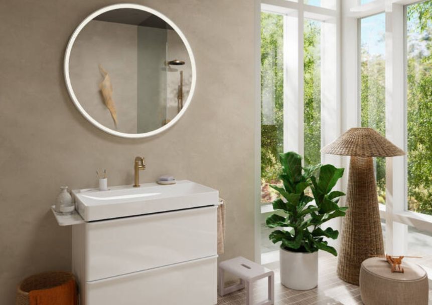 Держатель для верхнего душа HANSGROHE Pulsify S 24357140 390 мм, цвет Шлифованная бронза