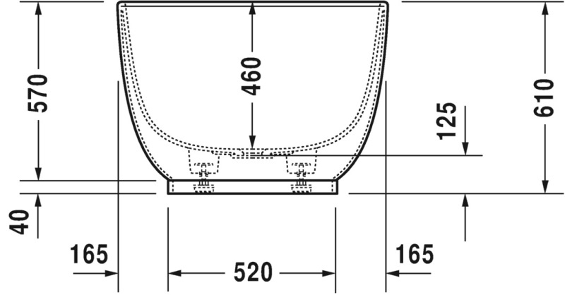 Ванна из композитного материала отдельно стоящая Duravit Luv 700434000000000 1800 x 850 мм