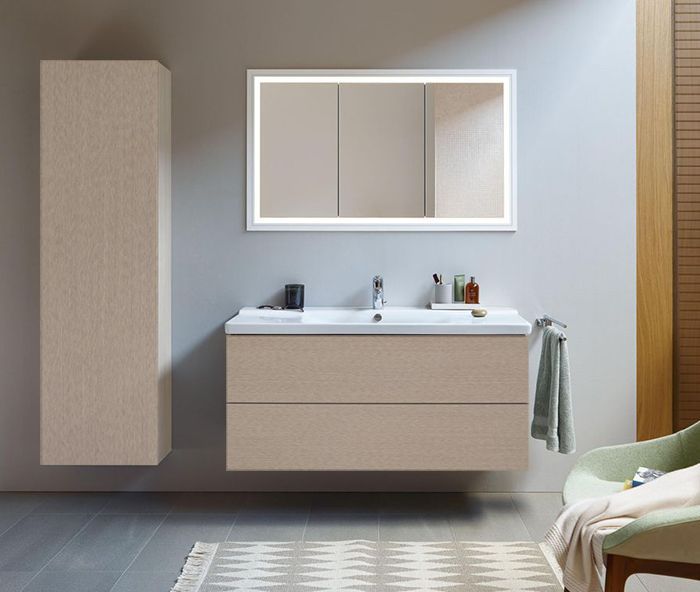 Шкаф-пенал подвесной Duravit L-Cube LC1180L1111 дуб кашемировый (изделие снято с производства)