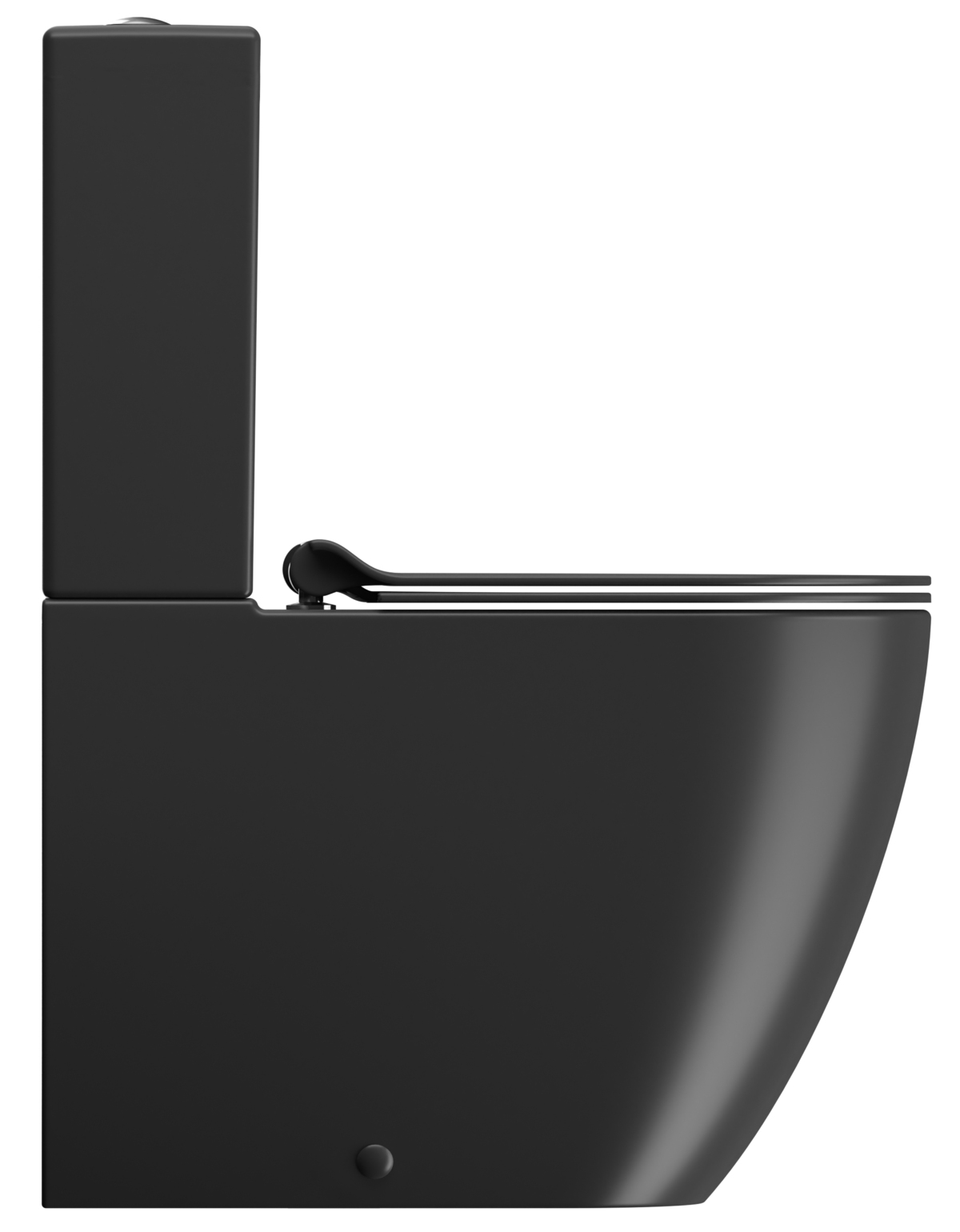 Унитаз напольный безободковый GSI PURA 8806F26 630 мм х 360 мм, Swirlflush, с креплением, цвет Чёрный матовый Ardesia (старый артикул 880626)