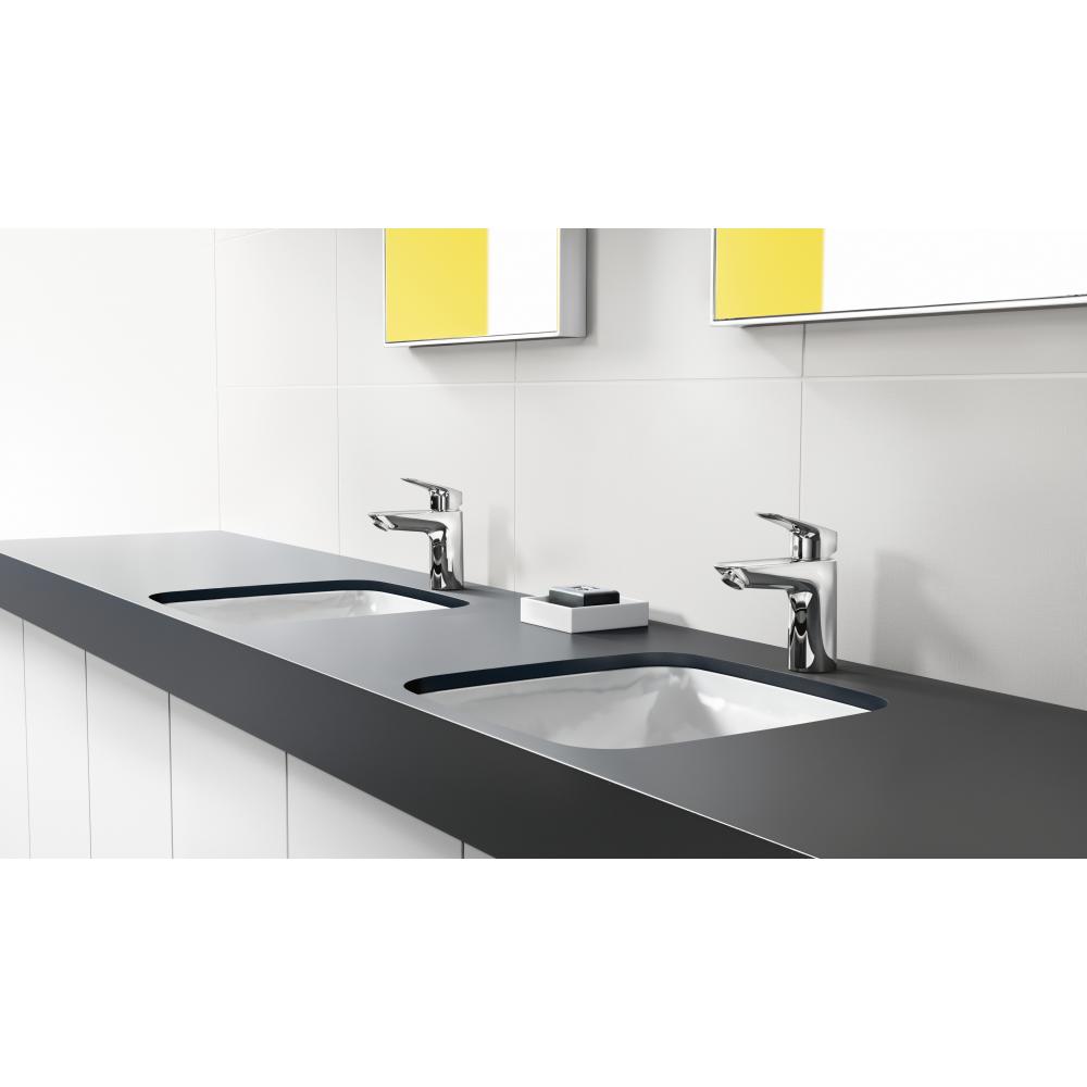 Смеситель для раковины со сливным клапаном Hansgrohe Logis 71107000 хром