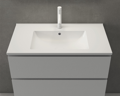 Раковина накладная/подвесная GLOBO ANITA HA081BI 810 мм х 460 мм х 165 мм, с отверстием под смеситель, белая глянцевая