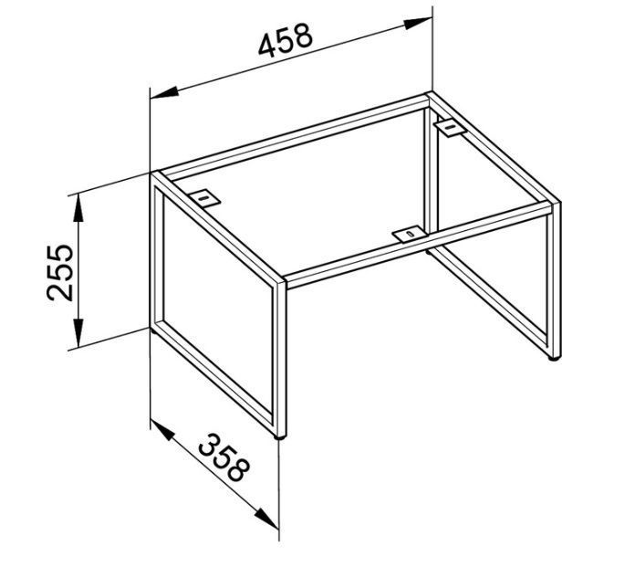 Напольные ножки Keuco Plan 32998 140007 лак трюфель матовый