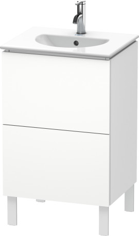 Тумба напольная под раковину Duravit L-Cube LC660401818 белый матовый