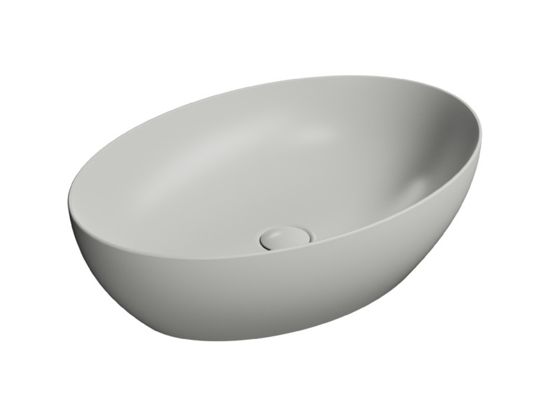 Донный клапан с открытым сливом GSI SPARES PVC17 для раковин без перелива, цвет Cenere matte