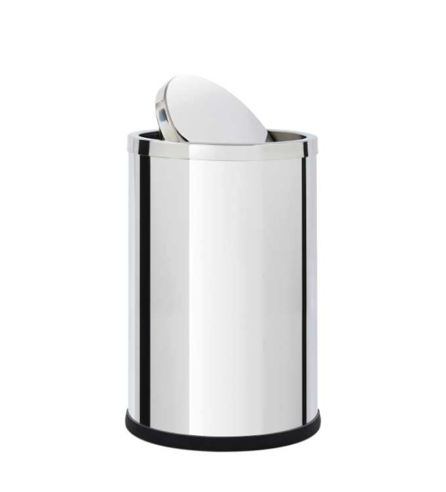 Ведро для мусора 5 л BOSSINI QUADRO V50011.075 цвет Матовая нержавеющая сталь