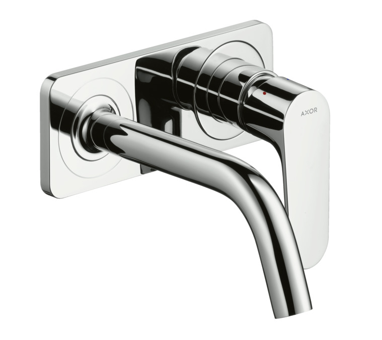 Смеситель для раковины с панелью AXOR Citterio M 34112000 настенный хром