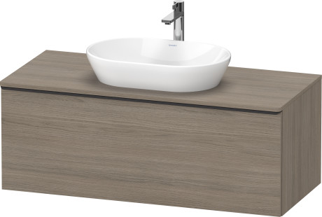 Тумба подвесная под раковину DURAVIT D-Neo DE494903535 1200 мм х 550 мм, с 1 выдвижным ящиком и консолью, дуб терра