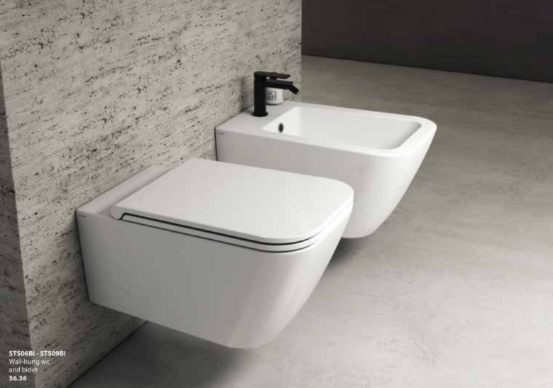 Сиденье для унитаза GLOBO STONE ST020BI 460 мм х 360 мм, съёмное, с Soft-Close, белое глянцевое