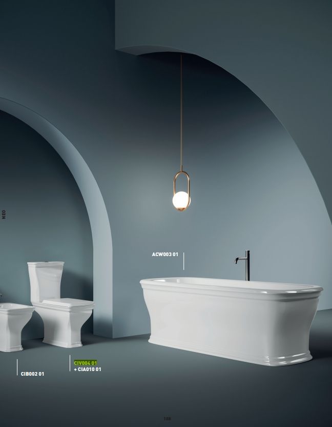 Унитаз напольный ARTCERAM CIVITAS CIV004 01 00 540 мм х 360 мм, со сливом Vario, c креплением, белый глянцевый