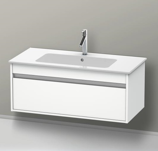 Тумба подвесная под раковину Duravit Ketho KT642001818 с выдвижным ящиком, белая матовая