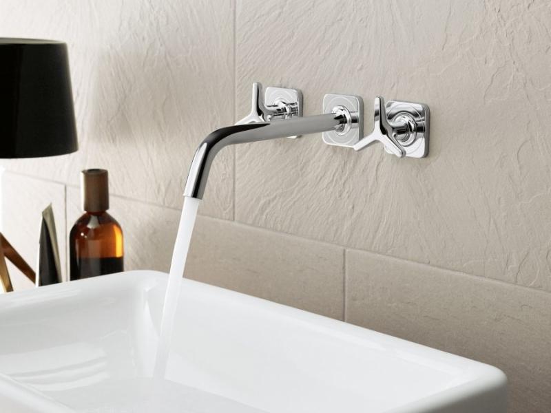 Смеситель для раковины AXOR Citterio M 34217000 настенный хром