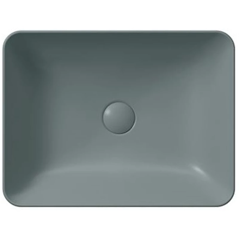 Раковина накладная GSI NUBES 903704 500 мм х 380 мм, без отверстия под смеситель, цвет Agave Matte