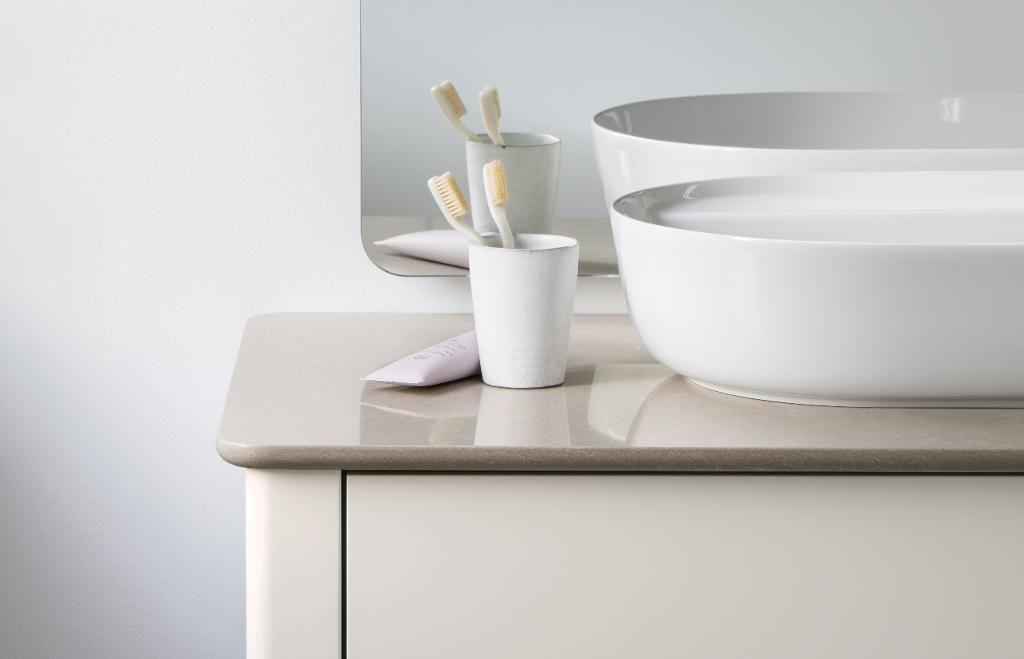 Столешница для раковины Duravit Luv LU946602525 кварцевый камень песочный структурный