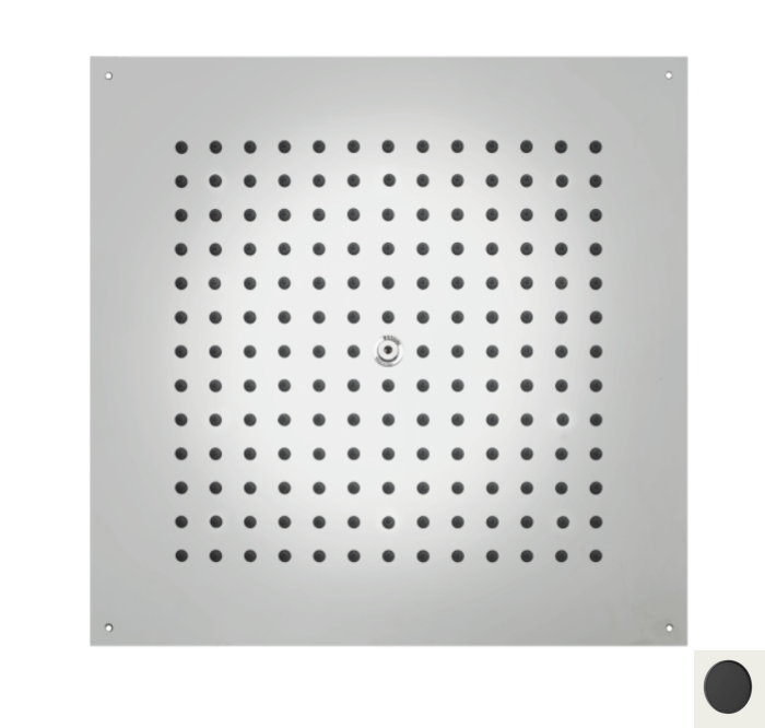 Потолочный верхний душ BOSSINI Dream Cube H38459.073 470 мм х 470 мм, с установкой в потолок, цвет Чёрный матовый