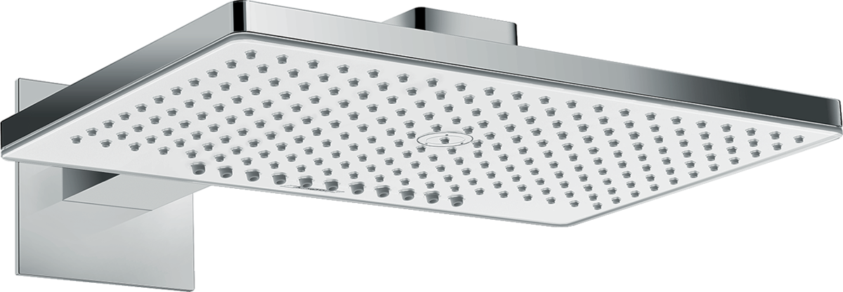 Верхний душ с настенным держателем Hansgrohe Raindance Rainmaker Select 460 2jet 24015400 Хром/Белый