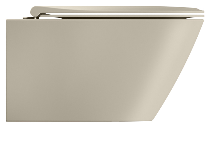 Унитаз подвесной безободковый GSI MODO+ 8415FR408  540 мм х 370 мм, с Swirlflush, с креплением, цвет Creta Matte (старый артикул 841508 / 8415FR208)