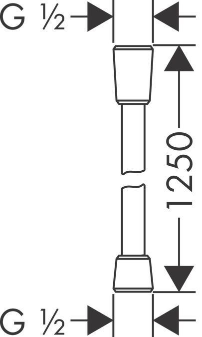Душевой шланг Hansgrohe Isiflex 28272450 Белый